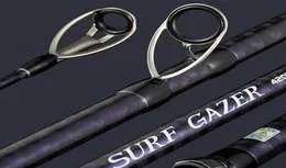 Lurekiller markası Fuji Kılavuzları Surf Gazer Surfcasting Rod 42m 3 Bölümler Platin 100300g BX Yüksek Karbonlu Uzun Döküm Rod3673550