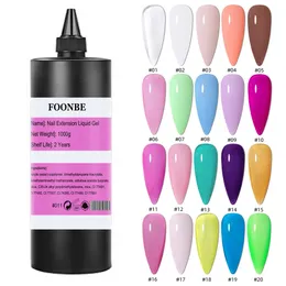 Big Volume 1000g Nail Building Extend Glue Gel Nail Extension Gel Flowing Liquid Acrylic Gel Soak Off LED Camouflage Color Jelly 231227