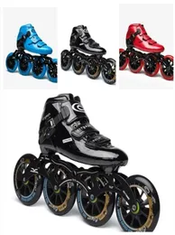 Ice Skates Professional CityRun Speed ​​Speed ​​Shoes for Indoor Track Race Speeding Competition 110mm 100mm 90mm Carbon Carbor Roller6985105