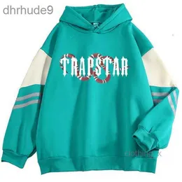 Designerkleding Heren Sweatshirts Hoodie Trapstar Snake Herfstwinter Nieuwe High Street Koreaanse editie Losse Casual Veelzijdig Kleurblok Capuchon Swea F90H