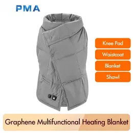 Blankets Original Xiaomi Youpin PMA Graphene Multifunctional Heating blanket Washable Warm Vest Light Belt Fast Warm Anti Scald CYXC7 3001