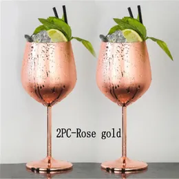 2 Stück Weingläser Edelstahl 188 Metall Weinglas Bar Weinglas Champagner Cocktail Trinkbecher Charms Partyzubehör 231226