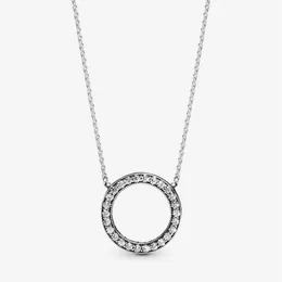 100% 925 Srebrny koło srebrnego okręgu blaskowego naszyjnika moda biżuteria zaręczynowa ślub Making dla kobiet prezenty246x