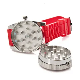 Wrist Watch Herb Grinder Metal Alloy Smoking Crusher Real Watch Dry Spice Hand Muller Herbal Grinder Molinillo De Hierbas De Muneca Pols Kruidenmolen