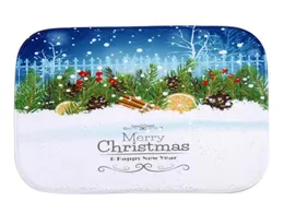 Tapetes 40 * 60cm floco de neve tapetes de banho de Natal tapetes antiderrapantes tapete de lã coral para banheiro quarto capacho on-line