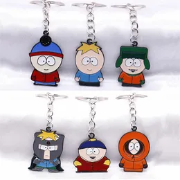 South Park Keyring Metal Cartoon Character Cute Enamel Keychain