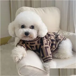 犬のアパレルluxurys秋の冬の格子縞のペット服ファッションエクサイヤークラシック子犬のセーターデザイナー