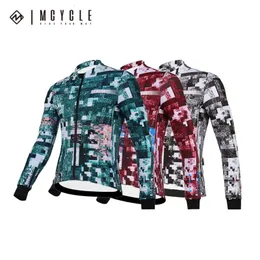Mcycle Winter Termal Fleece Sports Deoling Bicycle Cycling Jackets Warm Uomini a manica lunga maglia bici 231227 231227