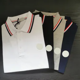 Summer Mens Polos Classic -Tee krótkie koszule T Business High Street Druku