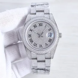 Diamond Watch Erkek Tasarımcı İzler Otomatik Mekanik Hareket Su Geçirmez Erkekler Bilezik Safir İş Paslanmaz Çelik 41mm Kol saati Montre De Luxe Hediye