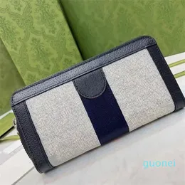 Designer -Portafoglio unisex in pelle portamonete classico portafoglio con cerniera singola portacarte portamonete lungo