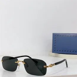 Yeni moda güneş gözlükleri 1221o kare lens Rimless k altın kaplama Basit ve çok yönlü stil yaz açık UV400 koruma gözlükleri en iyi kalite