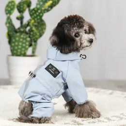 Vêtements pour chiens Veste de pluie imperméable imperméable réfléchissant imperméable doux imperméable polyester léger réglable pour petits et grands chiens