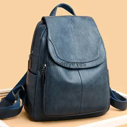 Рюкзак в стиле женщины качество кожаные рюкзаки для девочек Sac A Casual Daypack Black Vintage School Bags Mochila rucksackblieberryeses