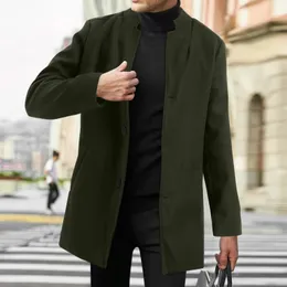 Men's winter jacket with collar long sleeved padded leather jacket retro thick jacket sheepskin jacket 231226
