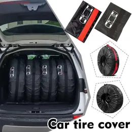 New Universal Spare Tire Cover Case Polyester Car Tyre Storage Bags Automobile Tyre Accessories Auto Vehicle Wheel Protector