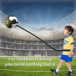 Football Kick Throw Solo Practice Training Aid Control Skills Adjustable Waist Belt