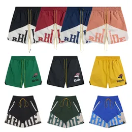 Rhude Shorts Mens Designer Short Short Designer Hawaiian Shorts пляжные брюки дышащие красивые мод