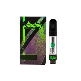 Alienlabs Carrinhos embalagens vazias 0,8 ml de bobina de cerâmica Vapes de vidro Vapes de vidro 510 LINHA LABORAGEM ATOMIZER