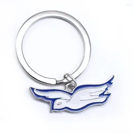 Nyckelringar utsökt emaljmetallhänge Keychain för grekiska bokstavssamhället Zeta Phi Beta Sorority Mascot smycken nyckelkedja