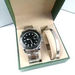 Relógio de pulso de borracha submarier de alta qualidade para homens designer relógios de negócios formais reloj preto azul banhado a ouro rosa relógio de luxo esporte de mergulho com caixa