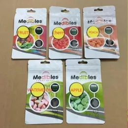 تعبئة أكياس 300mg Mylar Watermelon Apple Fruits Cherry Peach Package Bag Baghale IOSVV OTWMF