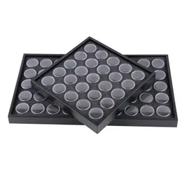 2550 Art Art Jewelry Storage Box Black Drill Drill Dradpharent Bead Gems Bottle Blastic Plastic Pott But Frant 240113