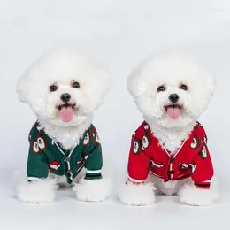 Costumi per gatti maglione per animali domestici Autumn Inverno cani in maglieria costume carino vestiti natalizi cucciolo gattino cotone camicia a maglia da maglieria gatti