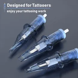 20st Tattoo Cartridge Needle Disponible Professional Steriliserad RL RS Rundfoder Permanent Makeup Micropigmentering Supplies 231227