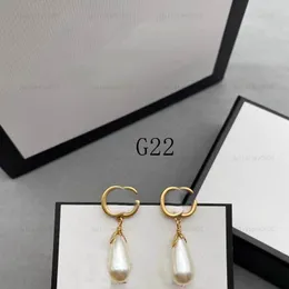 Women Stud Ohrring Designer Schmuck Perle Ohrohr Studs Luxus Silber Hoops Mode Gold Love Ohrringe G Bijoux mit Box G2312275bf