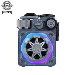 مكبرات صوت Muzen Cyber ​​Cube Premium Fidge Spinner RGB مكبر صوت لاسلكي بلوتوث.