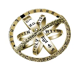 Projektant mody Astronomiczny pierścionek kulki Kobiet Kobiety Składany kosmiczny pierścień palca para miłośnika biżuterii Prezenty miedziane złota talerz7500219