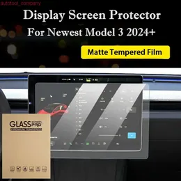 Tesla Model 3+ 2024 HD/Mat GPS Navigasyon Filmi Scratchprose Anti-Plosion Temsil edilmiş film için yeni merkezi kontrol ekran koruyucusu