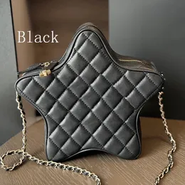 Designer Bag Black Star Purse Fashion Leather Crossbody Handbag Classic Diamond Lattice Shoulder Tote Bags Multifunktionella plånbok Kvinnor Shopping Handväskor