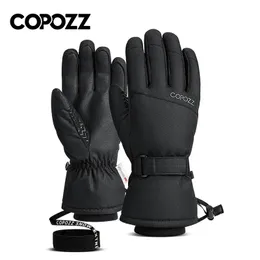 Copozz Men Women Ski Gloves Ultralight Winter Winter Dark Gloves Gloves Gloves Motorcycle Riding Snow Hindproof Gloves 231227