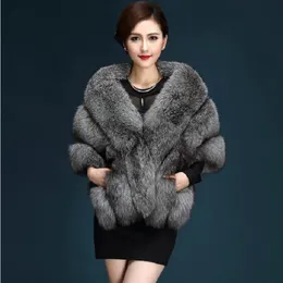 Imitation Fur Shawl for Women Cloak Wedding Dress Qipao Cape Coat Warm Wool Cardigan Poncho Autumn and Winter 231226