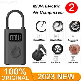 Pompa gonfiabile 2023 Il più recente Xiaomi Mijia Compressore d'aria elettrico 2 Led Type-C Gonfiatore Pompa d'aria multiuso per bici Automotive CarL231227