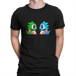 Męskie koszulki T-shirt Boobbins for Men Bubble Bobble Vintage Bawełniane koszulki O Letnie ubranie