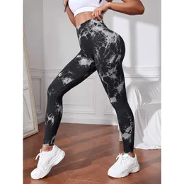 Lu allinea Lu Pant Yoga Sport Pants Cantaloni sportivi Leggings Fitness Fitness Pesco Piaccino Hip Agli Hip Hip Hip High Waist Stretta Fitness Fitness Tie-Dye LL LEM