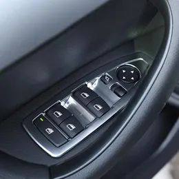 Aksesuarlar Araba Pencere Cam Kaldırma Düğmeleri BMW için Çerçeve X1 F48 201618 X2 2018 ABS 4pcs Otomatik kapı kol dayama paneli dekorasyon çıkartmaları