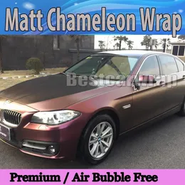 Stickers Gold & purple matte chameleon Vinyl With Air Bubble Freeinyl Car Vehicle wrap flip flop foil film AUTO COVER FOIL 1.52x20m/Roll 4.