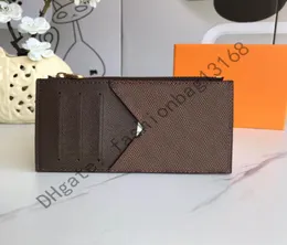 003 Topquality Men Classic Casual Credit Card Holders Mans Women ffewe6827875를위한 Cowhide Leather Ultra Slim Wallet Packet Bag