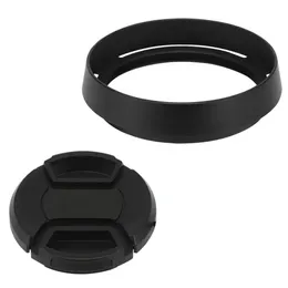 Haoge Lhlq Metal Lens Hood Shood z czapką do Leica Q Q2 QP Typ 116 Typ116 Camera Black 231226