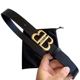 Belts luxury belt woman Men designer Real Leather Top Quality Gold Silve buckle casual Black Cowhide width 3.0cm wholesale O805