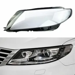 Tillbehör främre bil transparent lampöverdrag för Volkswagen VW CC 2013 ~ 2018 lampskärmslockskal Auto Light Glass Lens strålkastare täckning