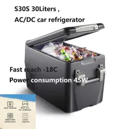 Refrigerator 30L Alpicool Auto Car Refrigerator 12V Compressor Portable Freezer Fridge Quick Refrigeration Home Outdoor Picnic Cooler R230225