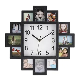 Uhren Fotorahmen Wanduhr 2019 Neue DIY Moderne Desigh Kunst Bild Uhr Wohnzimmer Wohnkultur Horloge Y200109