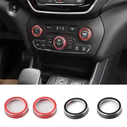 Accessories Car CD Switch Button Knob Cover Ring Audio Switch Bezel For Grand Cherokee 2014 Auto Exterior Accessories