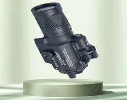 Tactical SF X400V LED Gun Light Caça Lanterna Tactical Gun Light LED Branco Com Vermelho Laser2157659
