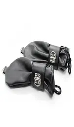 Fashionsoft Leather Fist Mitts Locks Andrings Hand Restraintミトンペットロールプレイフェチコスチューム1239830